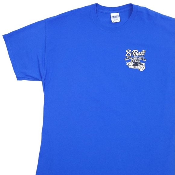 2016 8 Ball Memorial Dice Run T Shirt Size XL Motorcycle Rally Ride Chopper Hog - Picture 7 of 11